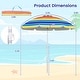 preview thumbnail 35 of 40, Costway 6.5 FT Patio Beach Umbrella Sun Shade Tilt Aluminum Sports