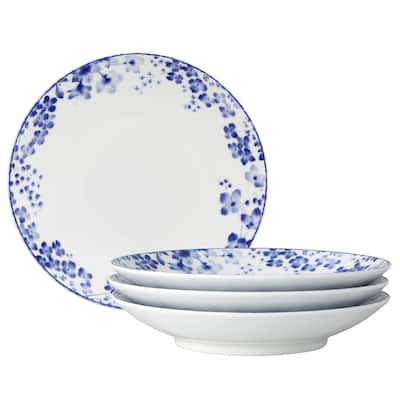 Bloomington Road Blue Set of 4 Pasta Bowls, 9-1/4", 26 oz.