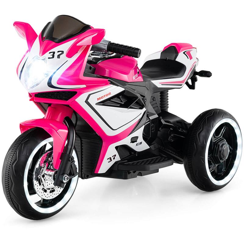 Costway Kids Ride on Motorcycle 6V Battery Powered Mini Electric - See Details - Pink