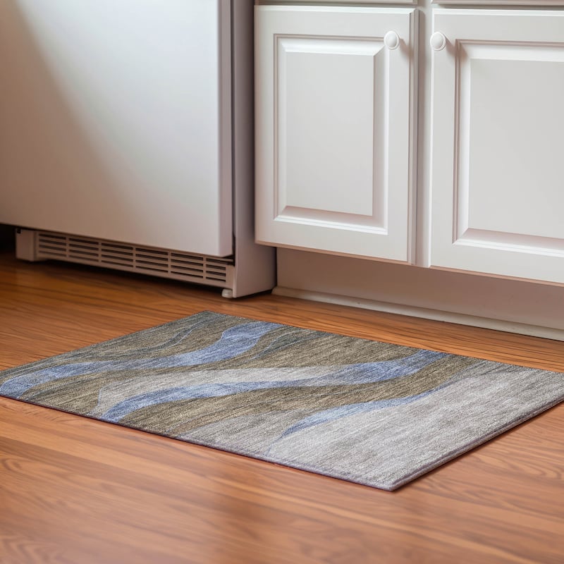 Premium Washable Super Soft Mayfield Rug - Taupe - 1'8" x 2'6"