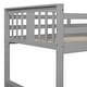preview thumbnail 27 of 26, Twin Over Twin Floor Bunk Bed with Ladder, Solid Wood Bunk Bed Frame with Full-Length Guardrail, Detachable into 2 Separate Beds