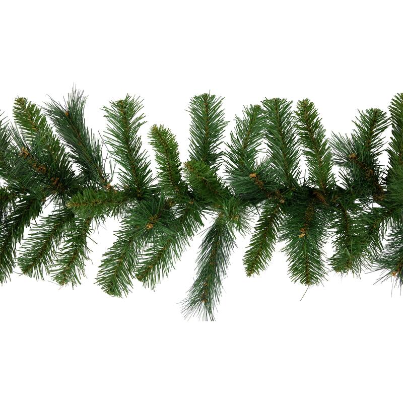 9' x 12" Mixed Green Beaver Pine Artificial Christmas Garland, Unlit