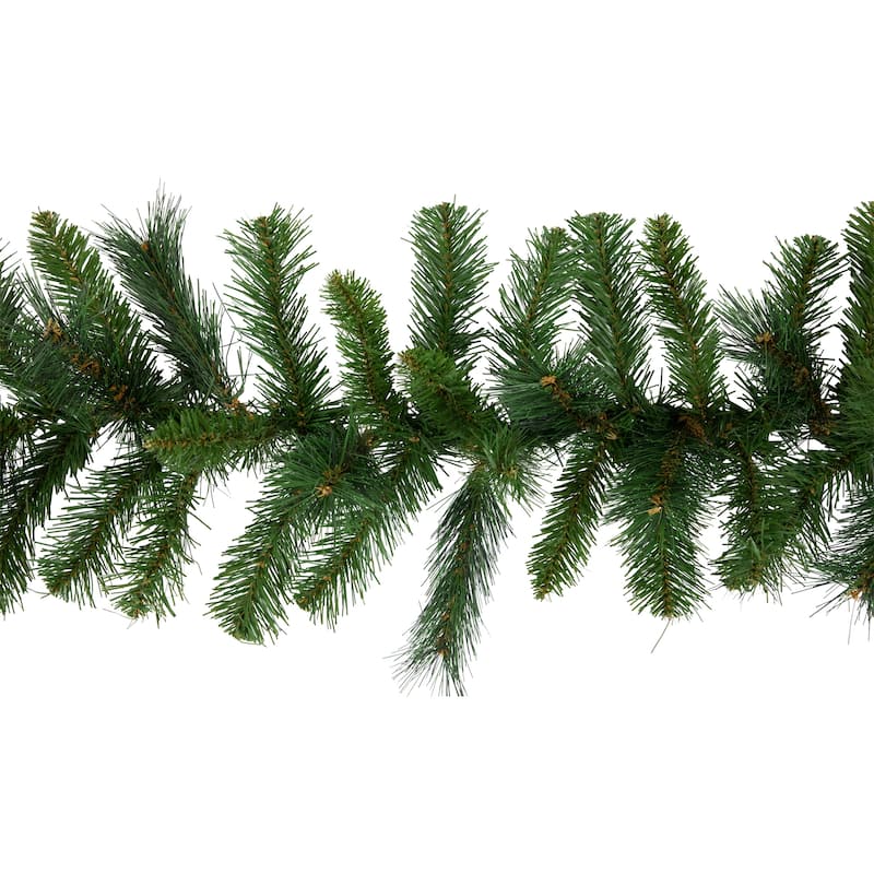 9' x 12" Mixed Green Beaver Pine Artificial Christmas Garland Unlit