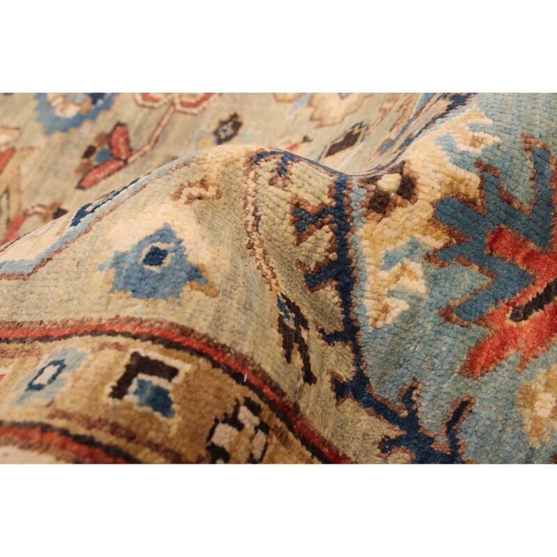 ECARPETGALLERY Hand-knotted Jules Sultane Sage Wool Rug - 7'11 x 9'11