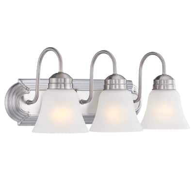 4-Light 25.49-in Brushed Nickel Vanity Light
