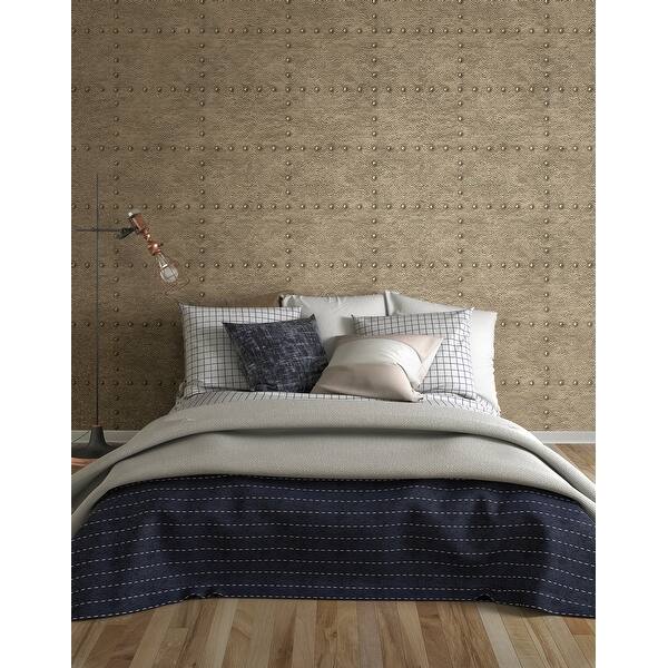 20.5" W x 396" L Roll 56 sq ft Wallpaper Metallic Copper Faux Wallcovering 20.5" W x 396" L Roll 56 sq ft Wallpaper Metallic Copper Faux Wallcovering