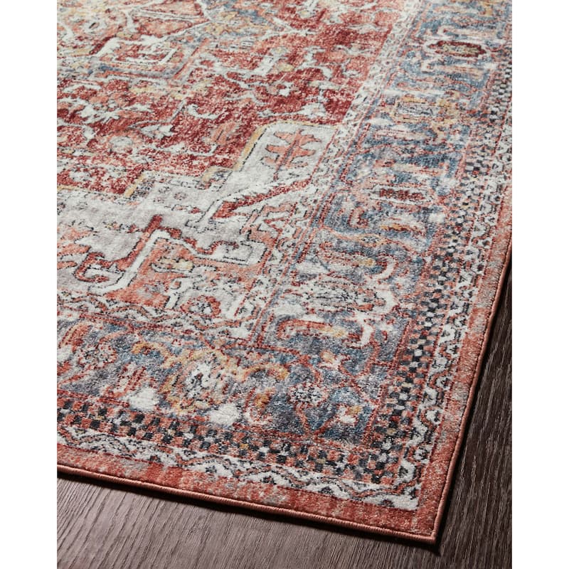 Alexander Home Cassandra Sunset Oriental Distressed Area Rug