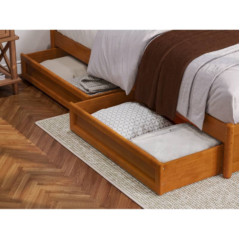 Barcelona Panel Platform Bed with Storage Drawers