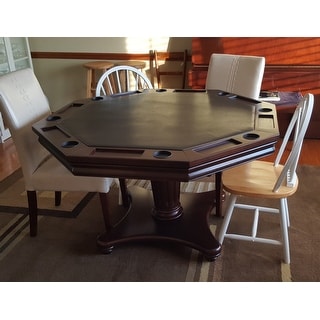 Shop Furniture of America Karson 3-in-1 Dark Cherry Poker ...