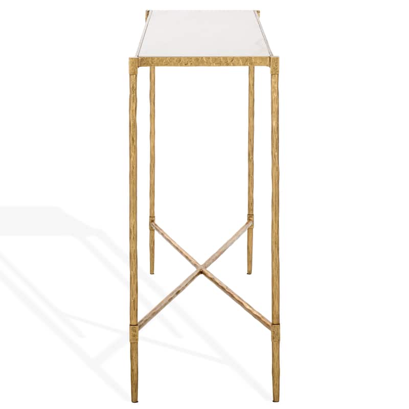 SAFAVIEH Couture Isabellina Metal & Marble Console Table - 42"W x 13"D x 30"H