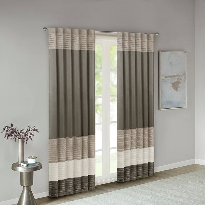 Polyoni Pintuck Curtain Panel