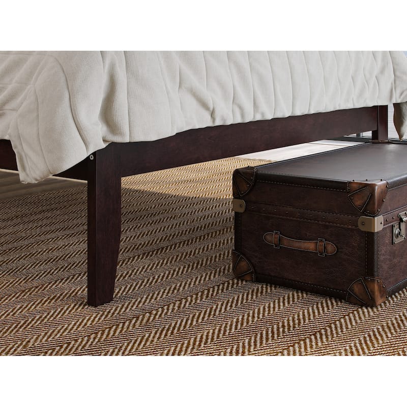 Warren Solid Wood Platform Bed with Attachable USB Charger