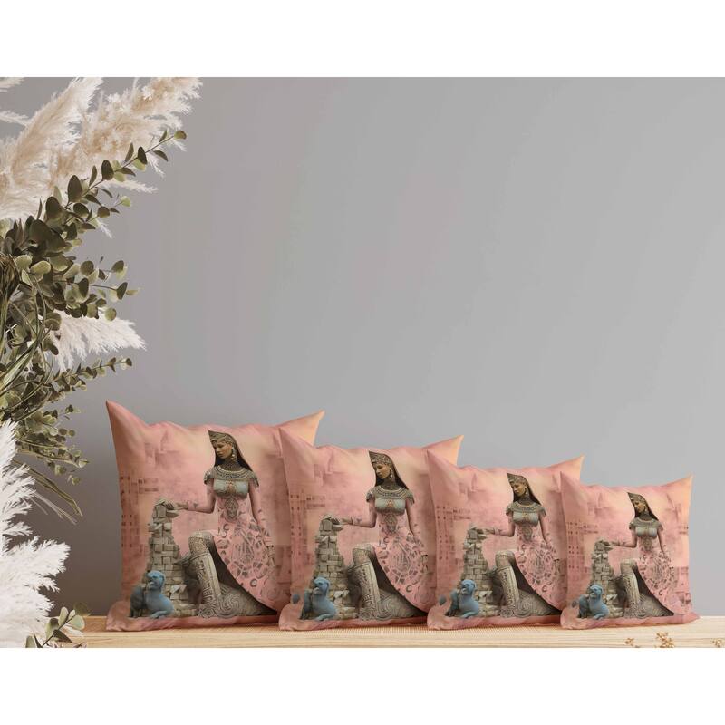 Royal Rapture Indoor/Outdoor Reversible Throw Pillow Pink