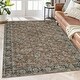 preview thumbnail 30 of 28, Vintage Floral Print Rug Carpet Washable Distressed Area Rugs for Living Room Bedroom 9'x12' - Red
