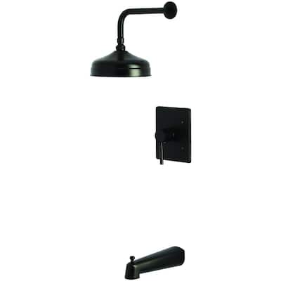Kingston Brass KB634.DL Concord Tub and Shower Trim Package with 1.8