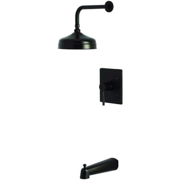 Kingston Brass KB634.DL Concord Tub and Shower Trim Package with 1.8