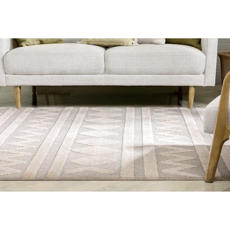 Well Woven Harlow Zara Tribal Moroccan Diamond Pattern Area Rug