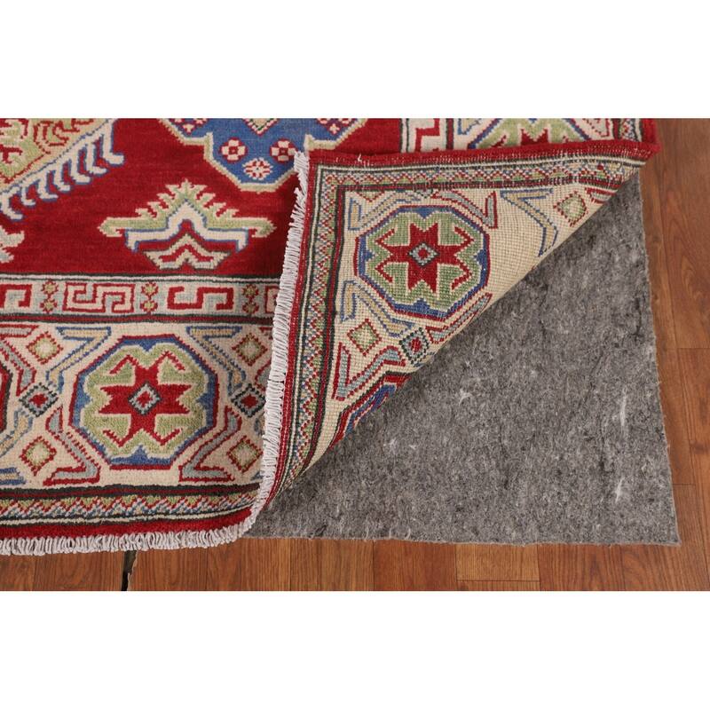 Oriental Red Kazak Rug Handmade Wool Carpet - 5'2" x 6'9"