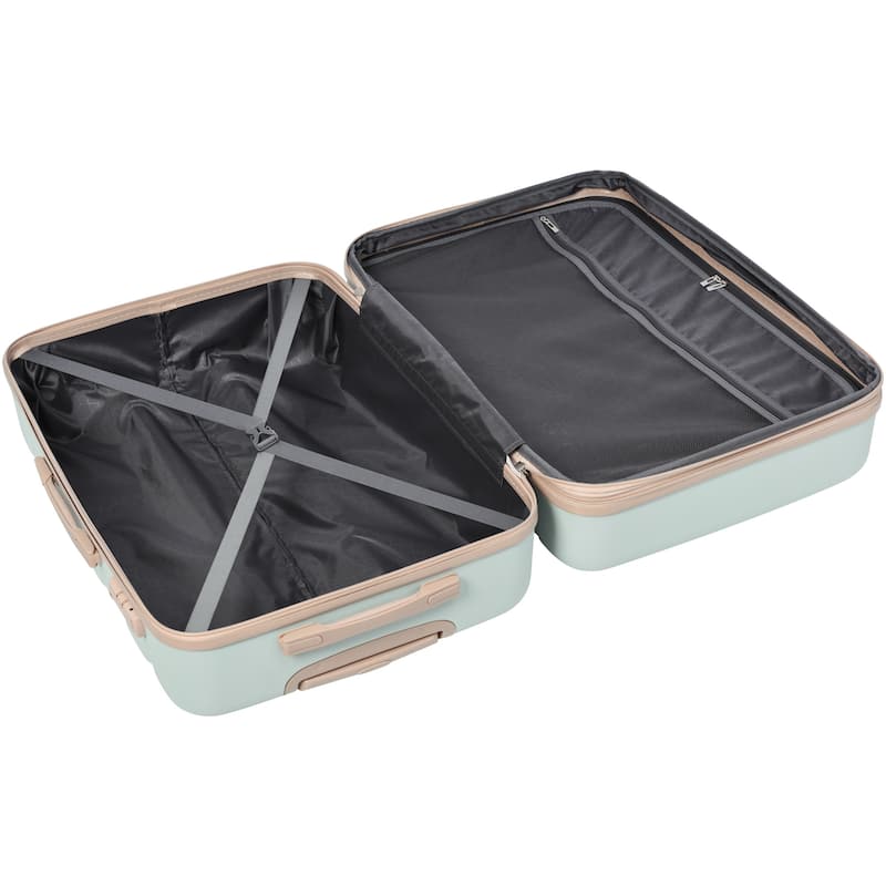 New Model High Quality Expandable ABS Hardshell Luggage Set, 3PC Lightweight Durable Suitcase with Spinner Wheels and TSA Lock