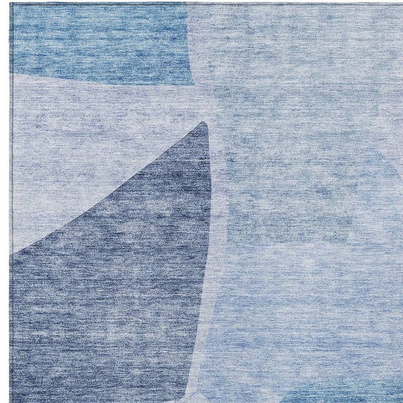 HomeRoots Abstract Transitional Rectangle Outdoor Rug