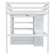 preview thumbnail 10 of 32, Full Pine Loft Bed with Wardrobe, Desk & Storage