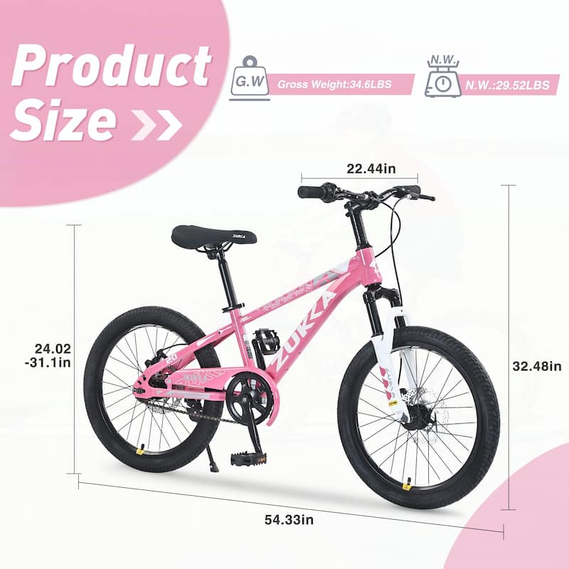 Mountain Bike,20 Inch for Boys and Girls Age 7-10 Years