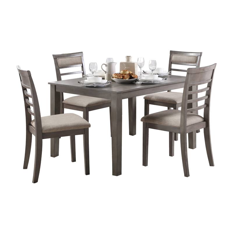 Octavia 5-Piece Dining Set - Grey