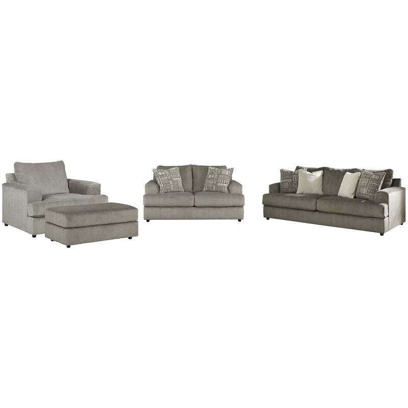 Signature Design by Ashley Soletren Gray 4-Piece Upholstery Package - 96" W x 40" D x 39" H