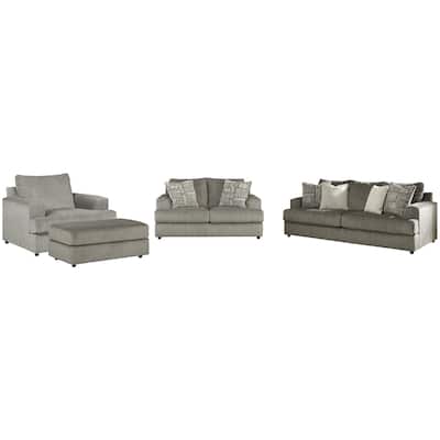 Signature Design by Ashley Soletren Gray 4-Piece Upholstery Package - 96" W x 40" D x 39" H