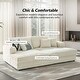 preview thumbnail 20 of 22, HULALA HOME Brigida Modern Oversized Loveseat Sofa Chaise Daybed