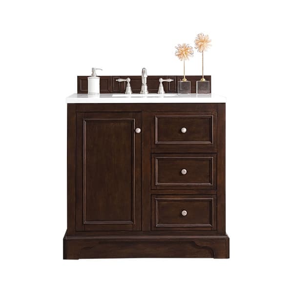 slide 1 of 26, De Soto 36" Single Vanity, Burnished Mahogany