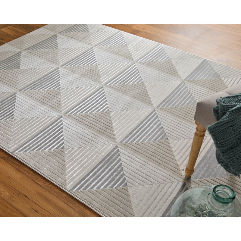 Grand Bazaar Orin Machine Made Geometric Modern Area Rug