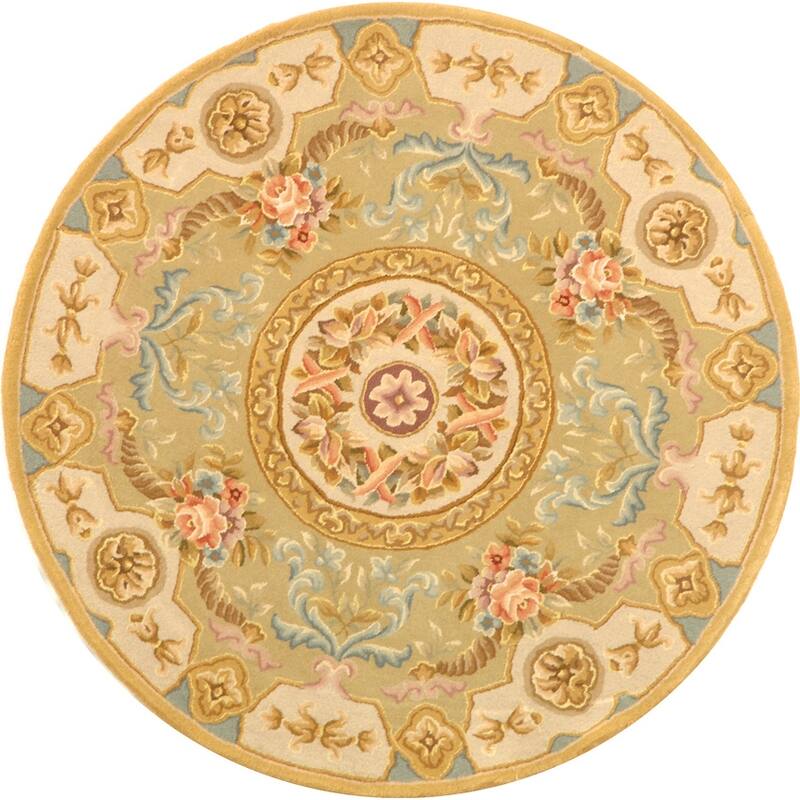 SAFAVIEH Handmade French Tapis Trista Shabby Chic Oriental Wool Rug