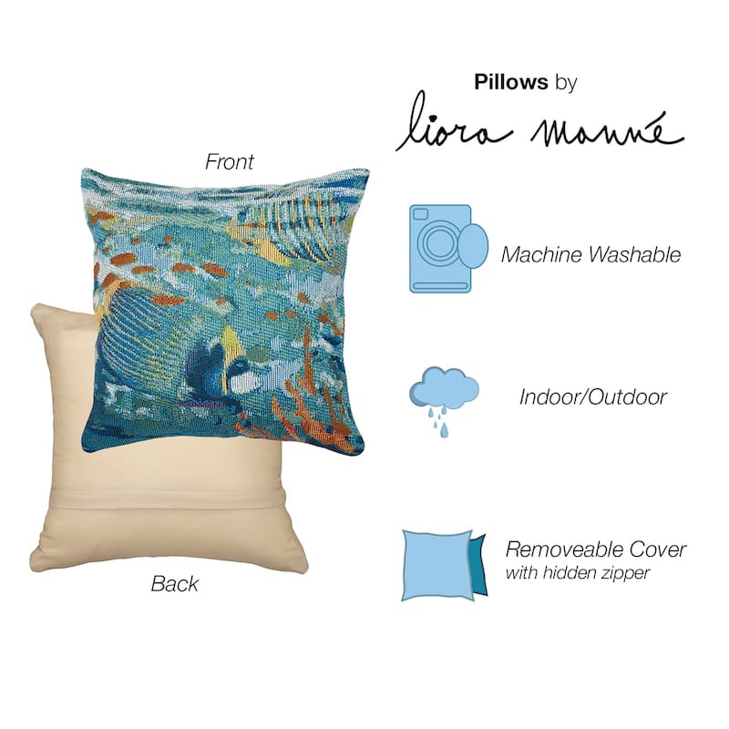 Liora Manne Marina Fantasea Indoor/Outdoor Pillow