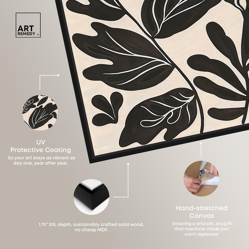 Ebony Eden Essence I Canvas by Art Remedy