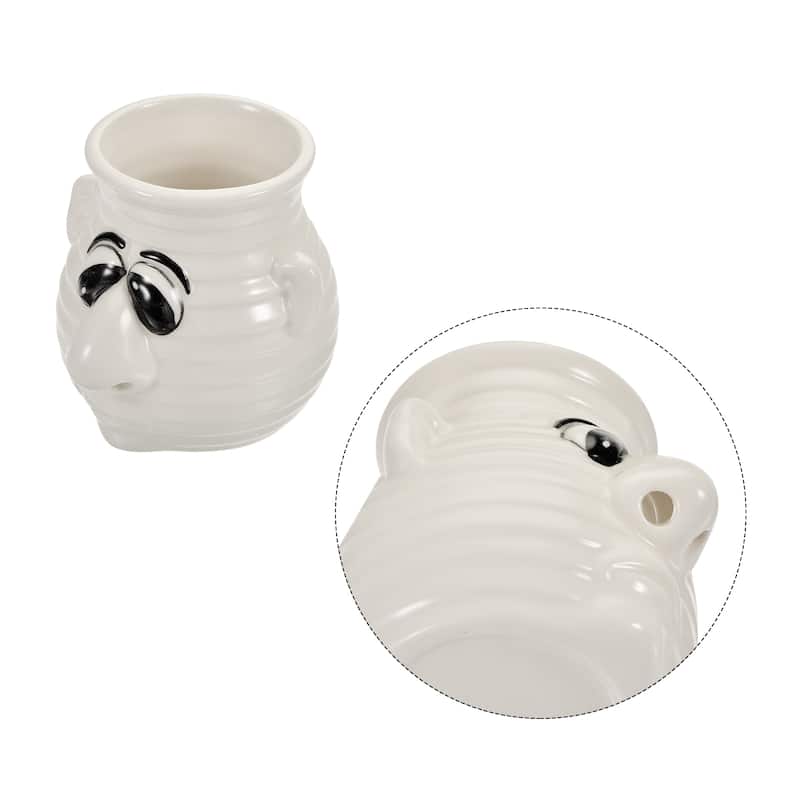 Egg Separator Funny Cooking Gadgets Ceramic Egg Yolk Separator Tool - White