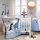 preview thumbnail 5 of 3, Lambs & Ivy Baby Dino Blue/Gray Dinosaur Musical Baby Crib Mobile Soother Toy