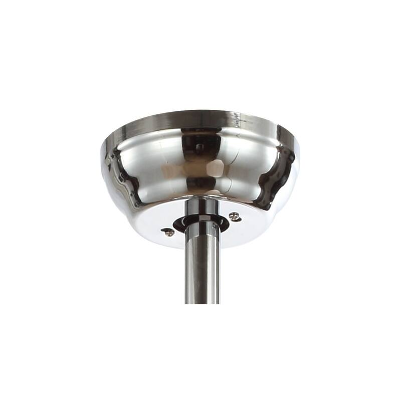 Mandy 42" 3-Light Crystal LED Ceiling Fan With Remote, Chrome by JONATHAN Y