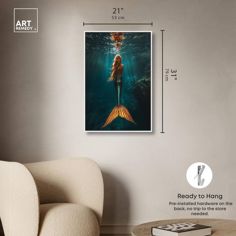 Mermaid Day Canvas by Art Remedy