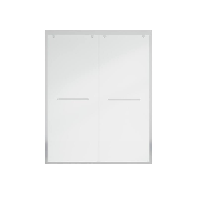 44-48"W/56-60"W x 75"H Double Sliding Shower Door With 8mm Tempered Glass & Aluminum Alloy Frame