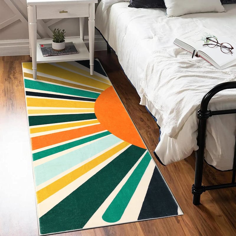 Garvee Rainbow Sol Kids Area Rug