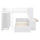 preview thumbnail 12 of 14, Full size Loft Bed with Twin size Stand-alone bed, Shelves,Desk,and Wardrobe,No Box Spring Required