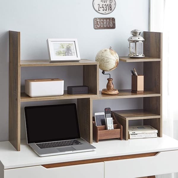 The College Cube - Dorm Desk Bookshelf - Beech (Natural Wood)