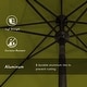 preview thumbnail 19 of 99, Pompano 9ft Crank Lift Push Button Tilt Round Patio Umbrella by Havenside Home, Base Not Included