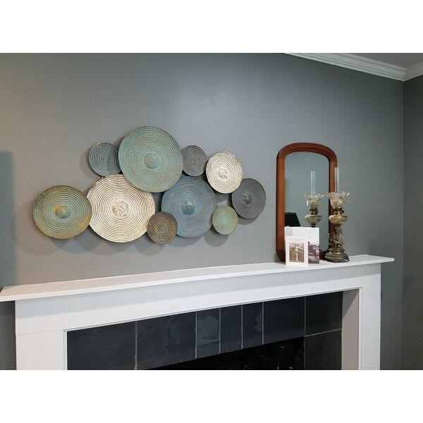 Shop Stratton Home Decor Asheville White Green Brown Metal