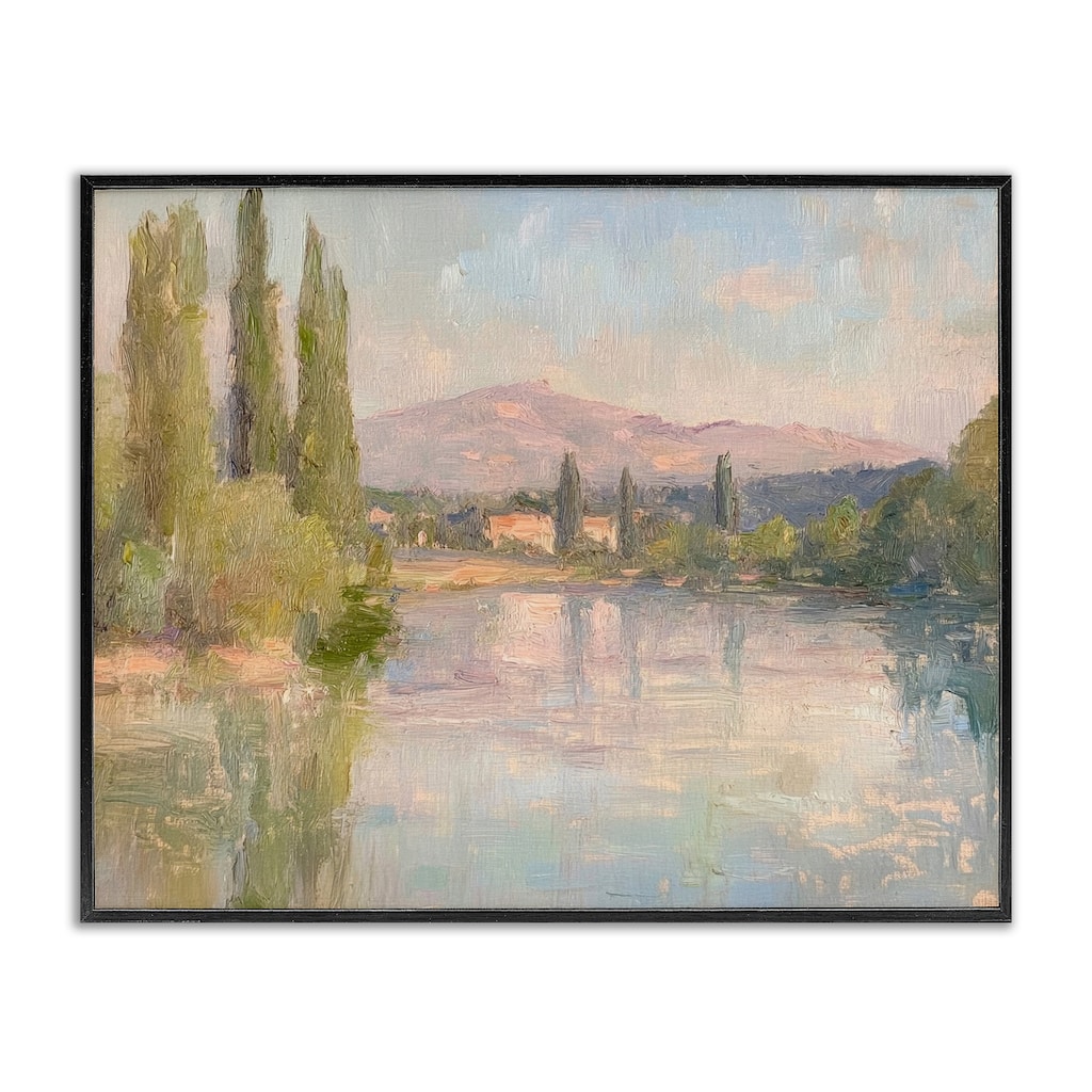 Stupell Place By The Lake Framed Giclee Art Design By Petal Prints Design
