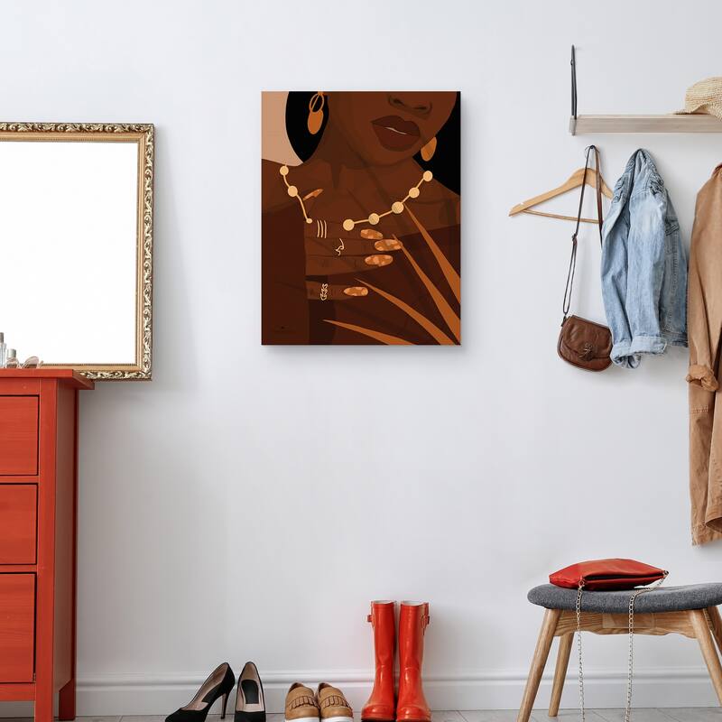 Adorned 2 by Princella Canvas Art Print