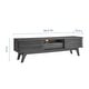 preview thumbnail 9 of 38, Render Low Profile 59 Inch TV Stand in Walnut / White