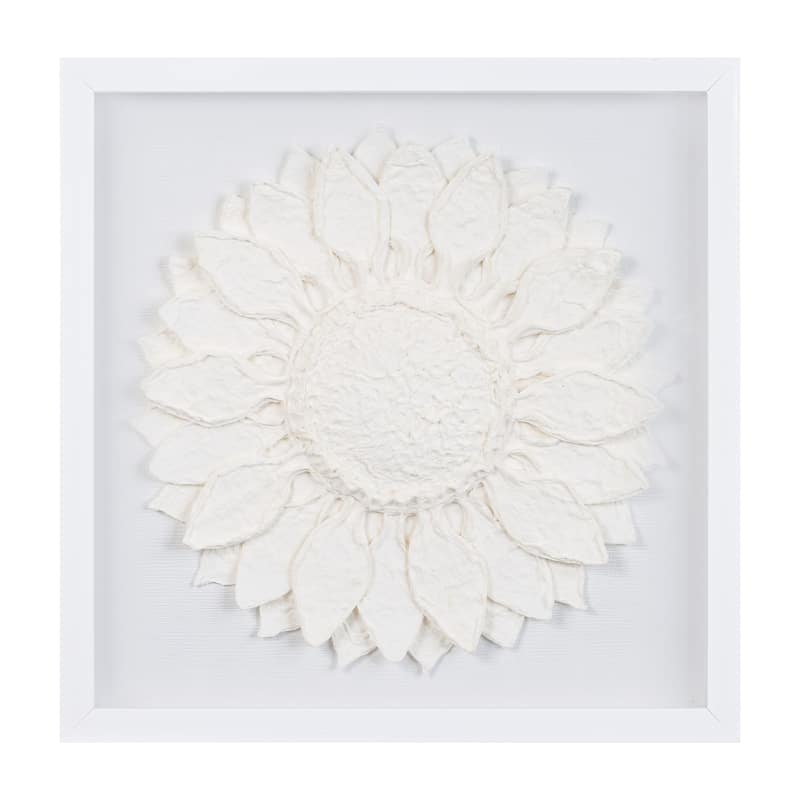 Floral Framed Wall Plaque - 16" - Set of 2