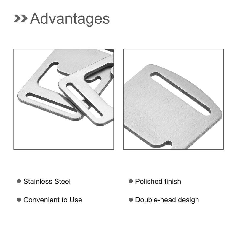 4pcs Stainless Steel Beer Bottle Cap Credit Card Bottle Opener 2" Long Silver